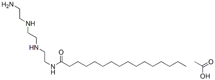 N-[2-[[2-[(2-aminoethyl)amino]ethyl]amino]ethyl]palmitamide monoacetate