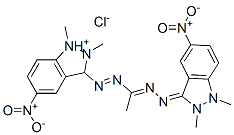 3-[[1-[(1,2-dihydro-1,2-dimethyl-5-nitro-3H-indazol-3-ylidene)hydrazono]ethyl]azo]-1,2-dimethyl-5-nitro-1H-indazolium chloride