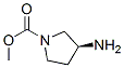 1-Pyrrolidinecarboxylicacid,3-amino-,methylester,(3S)-(9CI)
