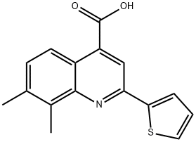 7,8-二甲基-2-噻吩-2-基-喹啉-4-羧酸