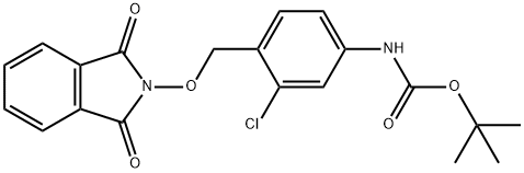Carbamic acid, [3-chloro-4-[[(1,3-dihydro-1,3-dioxo-2H-isoindol-2-yl)oxy]methyl]phenyl]-, 1,1-dimethylethyl ester (9CI)