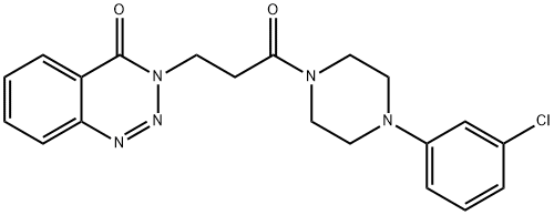 3-(3-(4-(3-chlorophenyl)piperazin-1-yl)-3-oxopropyl)benzo[d][1,2,3]triazin-4(3H)-one