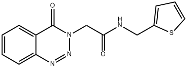 2-(4-oxobenzo[d][1,2,3]triazin-3(4H)-yl)-N-(thiophen-2-ylmethyl)acetamide