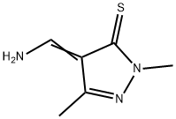 3H-Pyrazole-3-thione,  4-(aminomethylene)-2,4-dihydro-2,5-dimethyl-