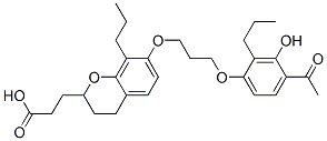 7-(3-(4-acetyl-3-hydroxy-2-propylphenoxy)propoxy)-3,4-dihydro-8-propyl-2H-1-benzopyran-2-propionic acid