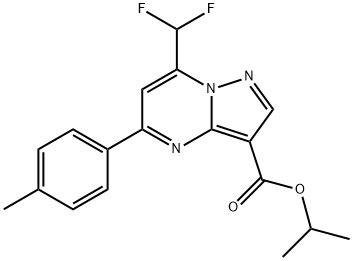 7-(二氟甲基)-5-(4-甲基苯基)吡唑[1,5-A]嘧啶-3-羧酸异丙酯