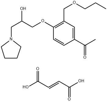 but-2-enedioic acid, 1-[4-(2-hydroxy-3-pyrrolidin-1-yl-propoxy)-3-(pro poxymethyl)phenyl]ethanone