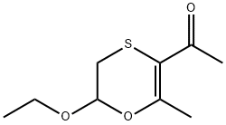Ethanone, 1-(6-ethoxy-5,6-dihydro-2-methyl-1,4-oxathiin-3-yl)- (9CI)