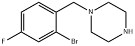 1-[(2-bromo-4-fluorophenyl)methyl]piperazine