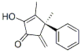 2-Cyclopenten-1-one, 2-hydroxy-3,4-dimethyl-5-methylene-4-phenyl-, (4R)- (9CI)