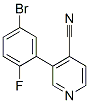 4-Pyridinecarbonitrile,  3-(5-bromo-2-fluorophenyl)-