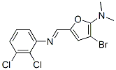 2-Furanamine,  3-bromo-5-[[(2,3-dichlorophenyl)imino]methyl]-N,N-dimethyl-