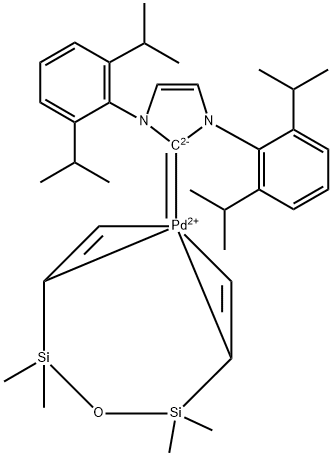 [1,3-二(2,6-二-异丙苯基)-2-二氢咪唑基][1,3-二乙烯基-1,1,3,3,-四甲基二硅氧烷]钯(0