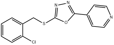 2-((2-氯苄基)硫基)-5-(吡啶-4-基)-1,3,4-恶二唑
