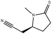 2-Pyrrolidineacetonitrile,1-methyl-5-thioxo-,(2S)-(9CI)