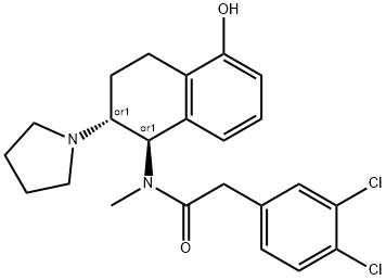 3,4-dichloro-N-methyl-N-(2-(pyrrolidin-1-yl)-1,2,3,4-tetrahydro-5-hydroxynaphthalen-1-yl)benzeneacetamide