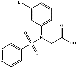[苯磺酰基-(3-溴-苯基)-氨基]-乙酸