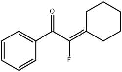 Ethanone, 2-cyclohexylidene-2-fluoro-1-phenyl- (9CI)