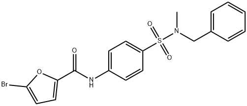 N-(4-{[benzyl(methyl)amino]sulfonyl}phenyl)-5-bromo-2-furamide