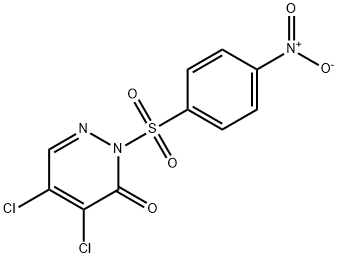 4,5-dichloro-2-(4-nitrophenyl)sulfonyl-pyridazin-3-one