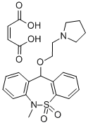 Dibenzo(c,f)(1,2)thiazepine, 6,11-dihydro-6-methyl-11-(2-(1-pyrrolidin yl)ethoxy)-, 5,5-dioxide(Z)-2-butenedioate (1:1)