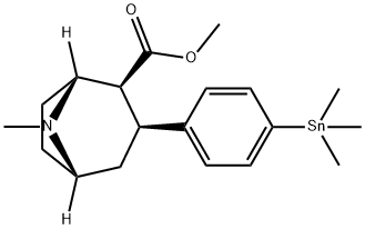 8-AZABICYCLO[3.2.1]OCTANE-2-CARBOXYLIC ACID, 8-METHYL-3-[4-(TRIMETHYL-STANNYL)PHENYL]-, METHYL ESTER, [1R-(EXO, EXO)]-