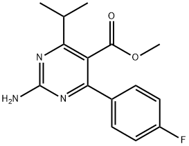 METHYL 2-AMINO-4-(4-FLUOROPHENYL)-6-ISOPROPYLPYRIMIDINE-5-CARBOXYLATE