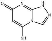 1,2,4-Triazolo[4,3-a]pyrimidin-7(1H)-one,  5-mercapto-