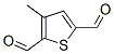 2,5-Thiophenedicarboxaldehyde, 3-methyl- (9CI)
