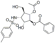 Benzenesulfonamide, N-3-(acetyloxy)-4-(benzoyloxy)-5-hydroxy-2-(hydroxymethyl)cyclopentyl-4-methyl-, 1S-(1.alpha.,2.beta.,3.alpha.,4.beta.,5.alpha.)-