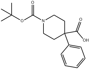 保护的4-苯基哌啶-4-羧酸