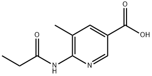 3-Pyridinecarboxylicacid,5-methyl-6-[(1-oxopropyl)amino]-(9CI)