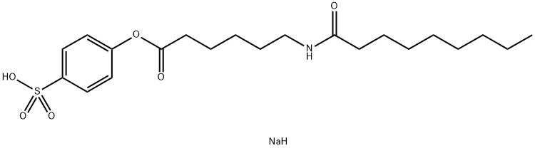 sodium 4-sulfophenyl-6-((1-oxononyl)amino)hexanoate